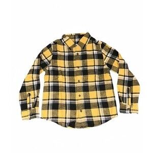 Long Sleeve Flannel Shirt - Boys - Size: M (8)